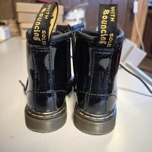 Dr. Martens Shiny Black Kids Boots